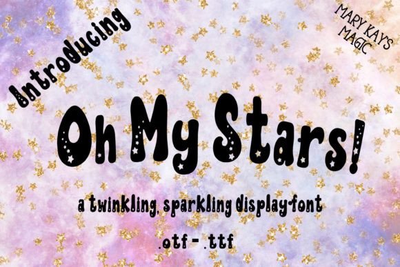 A Starry Display Font for Editorial Charm