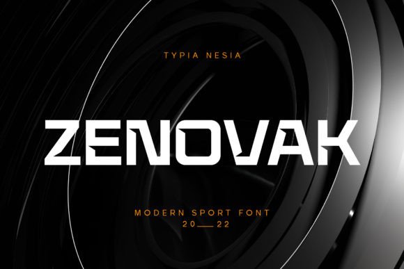 A Zenovak Font for Modern Editorial Typography