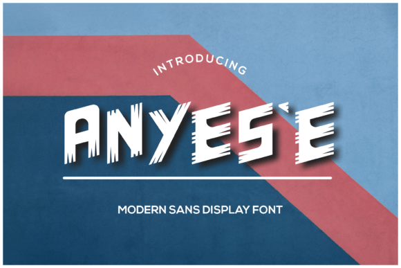 Anyese: A Quirky Display Typeface for Editorial and Publishing Work