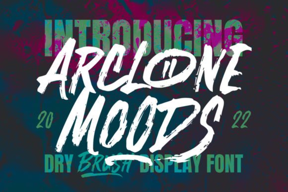 Arclone Moods: A Bold Brush Display Typeface for Editorial Design