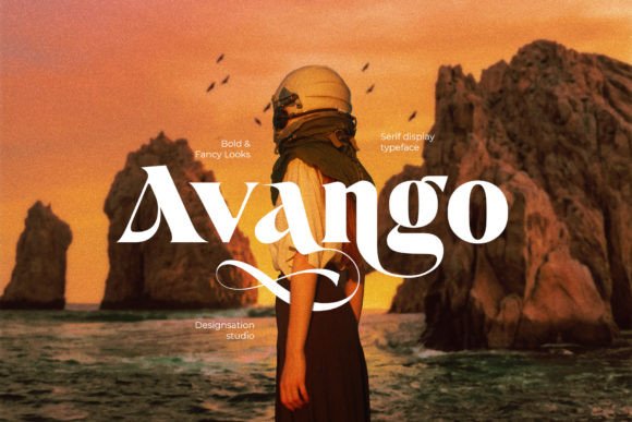 Avango: A Luxe Display Typeface for Campaign Designers