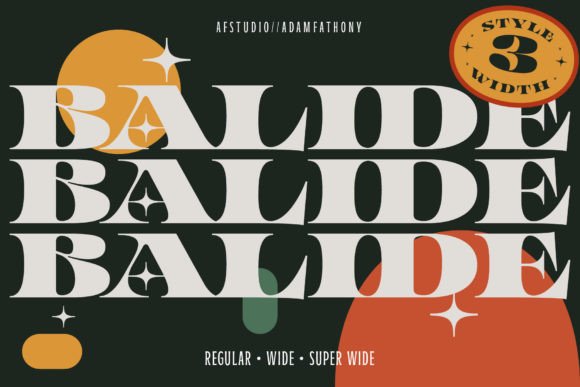 Balide Display Font: A Retro Serif with Bold Personality