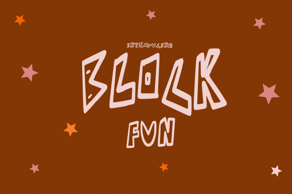 Block Fun: A Quirky Display Font for Digital Projects
