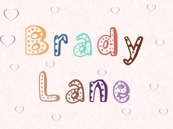 Brady Lane: A Playful Handwritten Display Font for Campaigns
