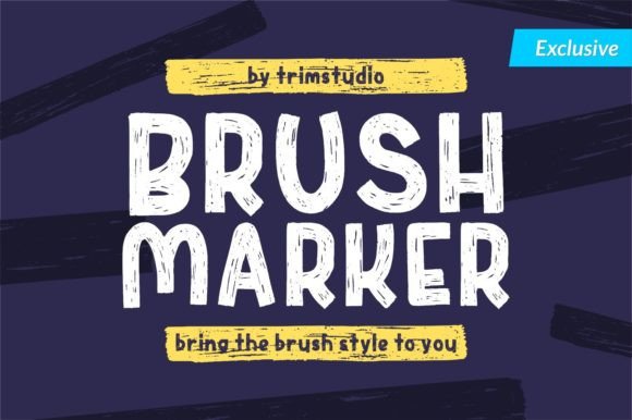 Brush Marker: A Display Font Crafters and Makers Will Love