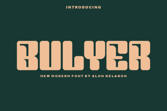 Bulyer: A Modern Display Typeface for Editorial Designers