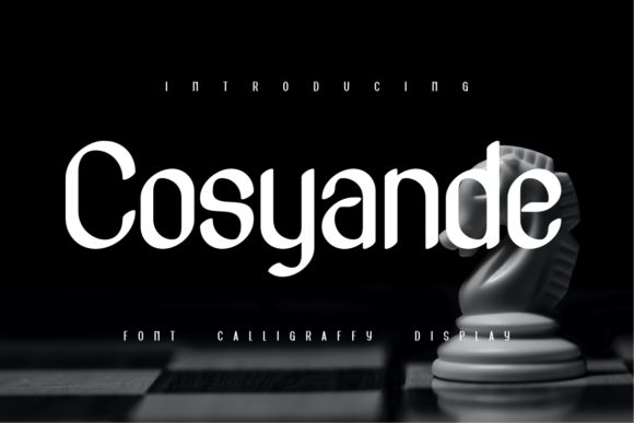 Cosyande Font: A Cool Display Typeface for Branding