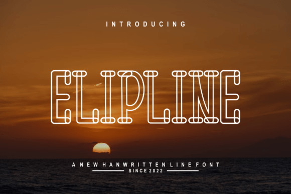 Elipline: A Modern Display Font for Crafters and Makers