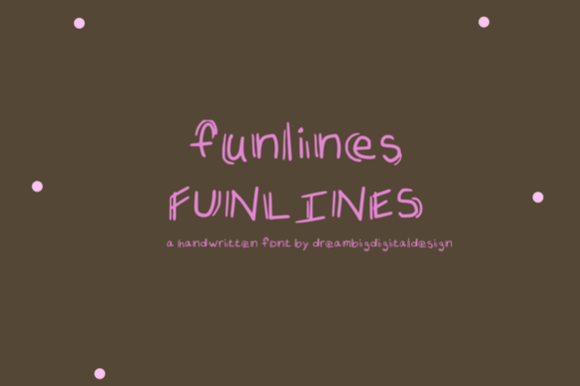 Funlines: A Playful Display Font for Digital Design