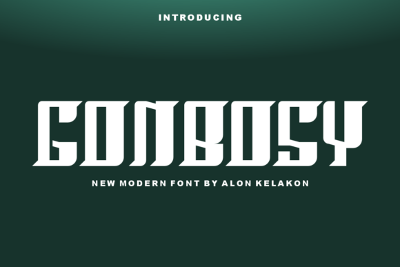Gonbosy: A Modern Display Font for Makers and Shops