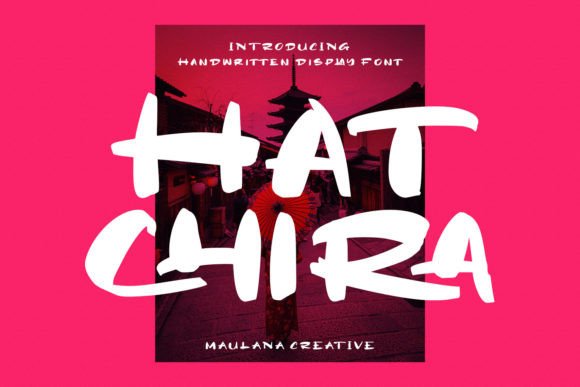 Hatchira: A Fun Japanese-Inspired Display Typeface