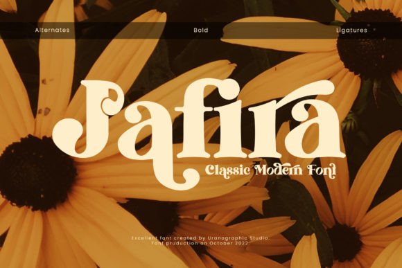 Jafira: A Fashion-Forward Display Font for Branding Projects