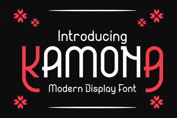Kamona: A Modern Display Font for Makers and Shops