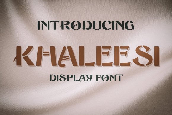 Khaleesi: A Bold Stencil Font for Makers and Shops