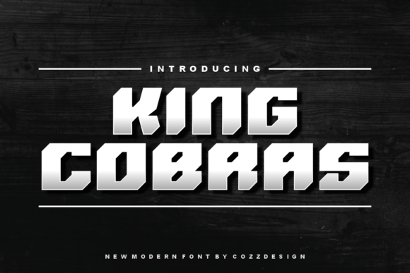 King Cobras: The Display Font That Elevates Your Brand