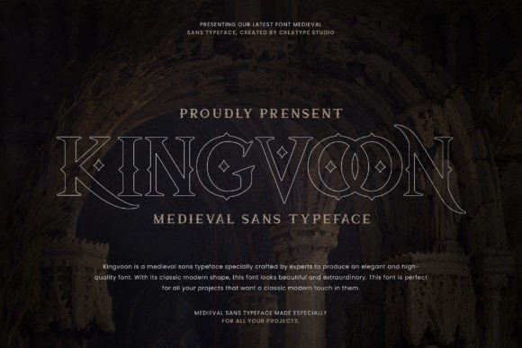 Kingvoon: The Medieval Display Font That Transforms Brand Visuals