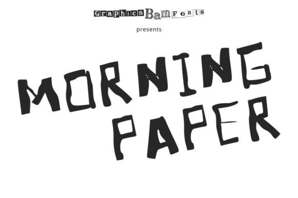 Morning Paper: A Torn Paper Typeface for Digital Design