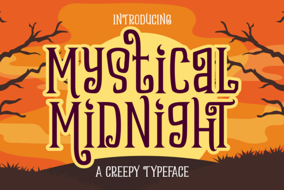 Mystical Midnight Font: Spooky Display Typeface for Campaigns