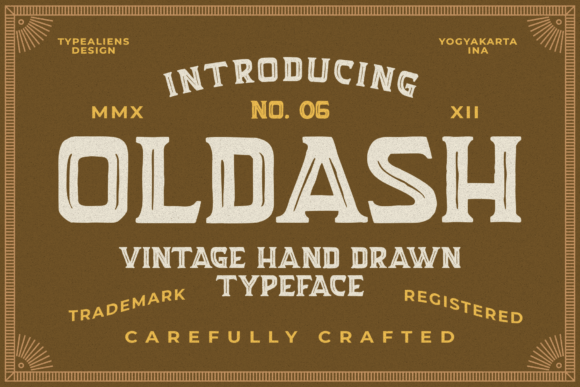 Oldash: A Bold Serif Display Font for Handmade Branding