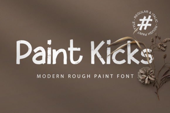 Paint Kicks: A Rugged Display Typeface for Bold Web Design