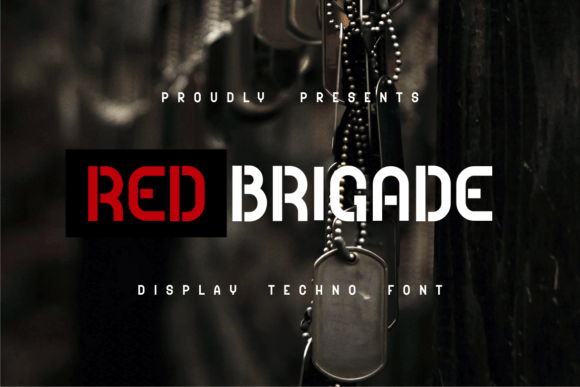 Red Brigade: A Military Display Font for Bold Web Designs