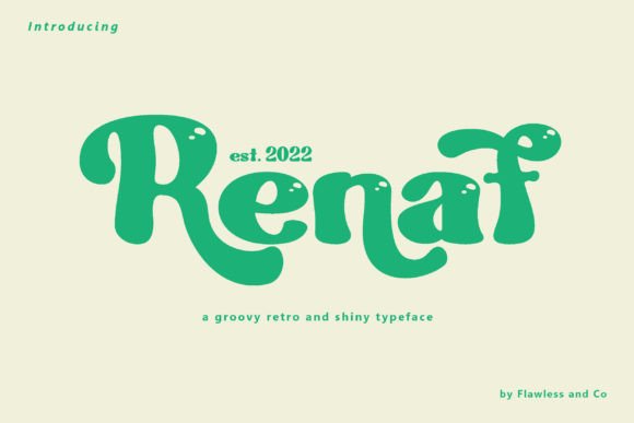 Renaf: A Retro Display Typeface for Web Design