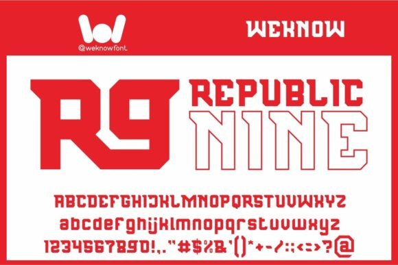 Republic Nine: A Modern Techno Display Font That Elevates Handmade Products