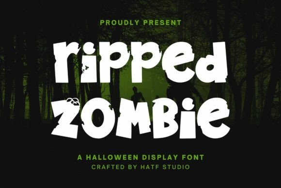 Ripped Zombie Font: The Spooky Display Typeface for Crafters