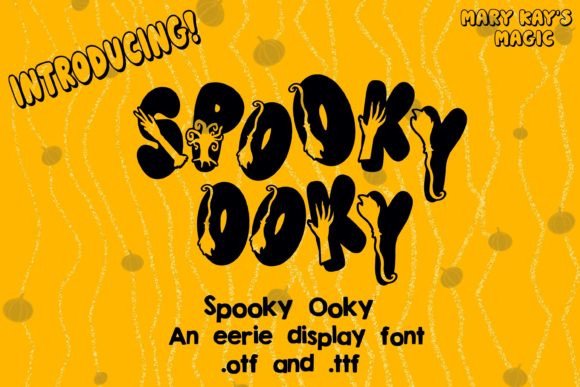 Spooky Ooky: A Halloween Display Font for Creative Branding