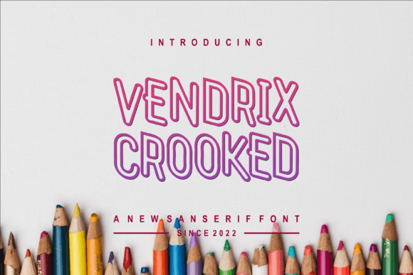 Vendrix Crooked: A Display Font with Bold Editorial Flair