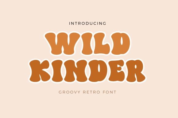 Wild Kinder: A Groovy Retro Display Font